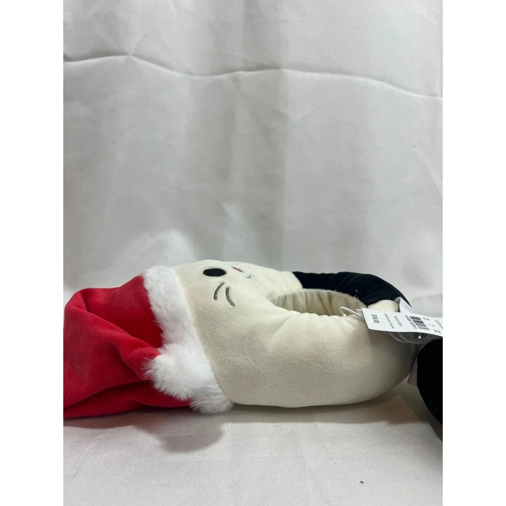 Squishmallows Cam the Cat Santa Hat Christmas Plush Slippers Kids Size 4/5 NEW